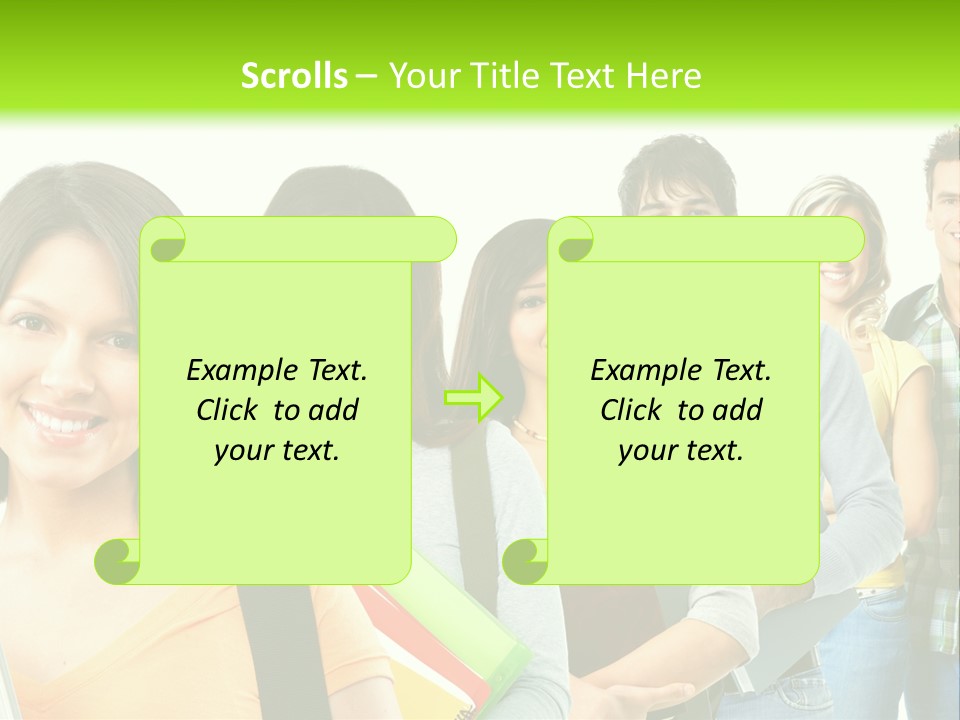 Student Group Portrait PowerPoint Template