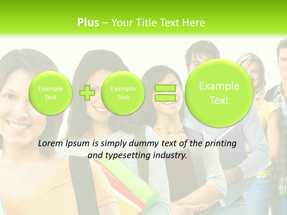 Student Group Portrait PowerPoint Template