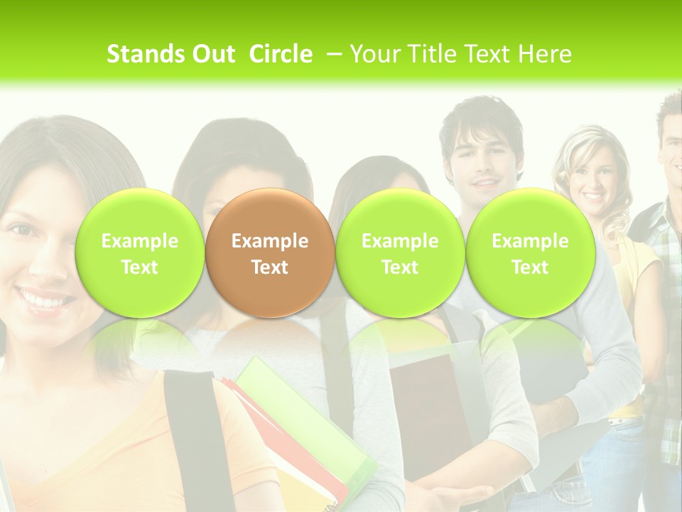 Student Group Portrait PowerPoint Template
