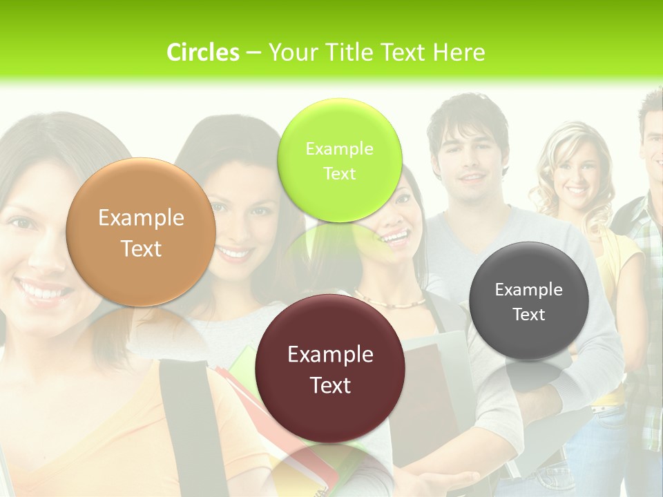 Student Group Portrait PowerPoint Template