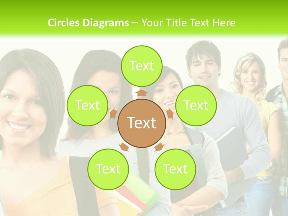 Student Group Portrait PowerPoint Template