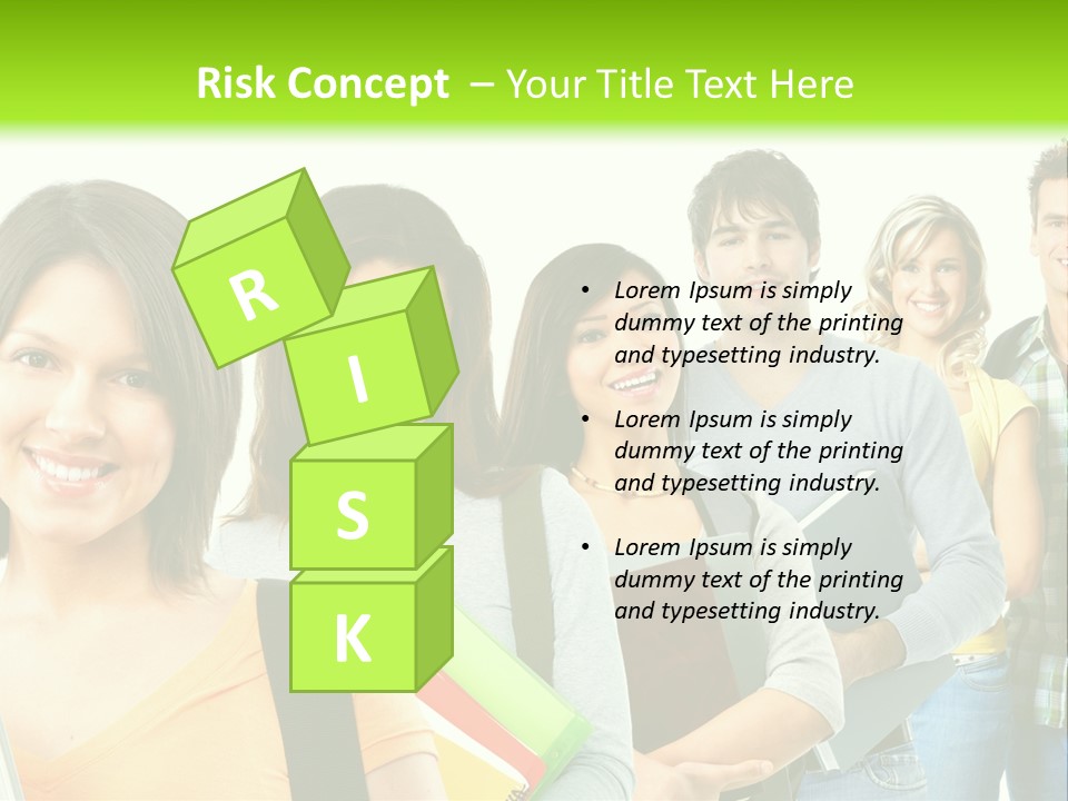 Student Group Portrait PowerPoint Template