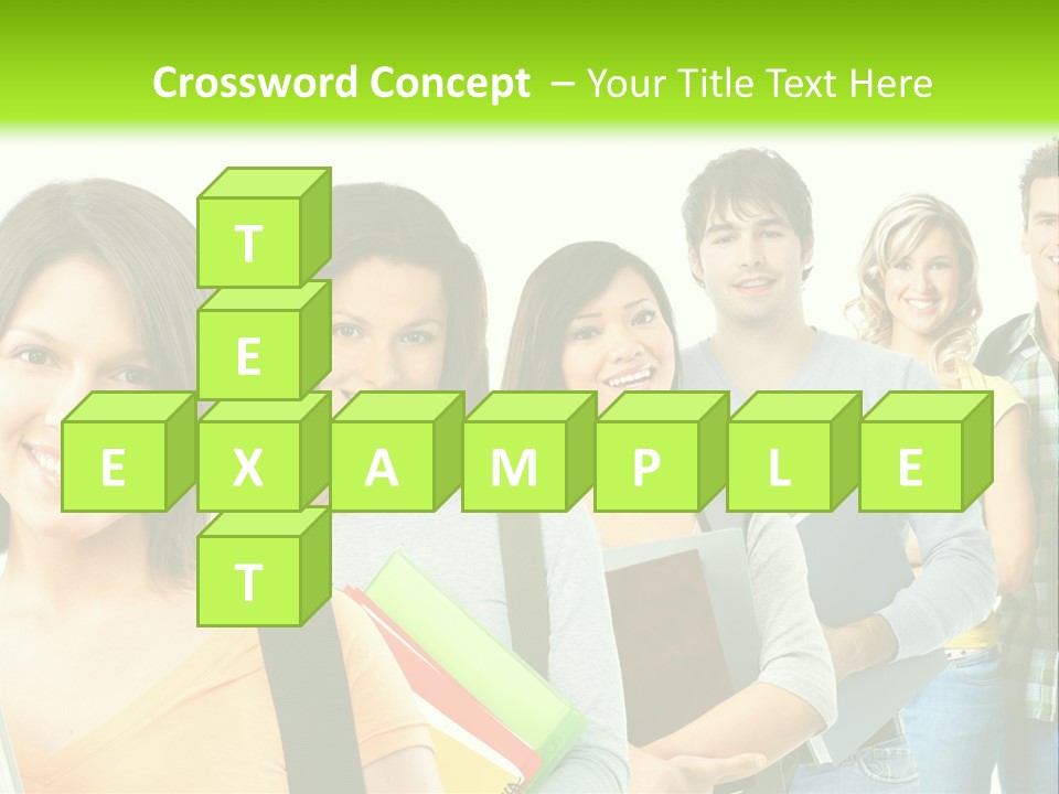 Student Group Portrait PowerPoint Template