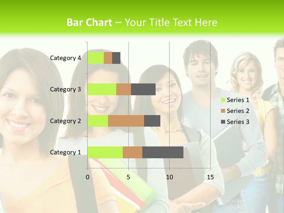 Student Group Portrait PowerPoint Template