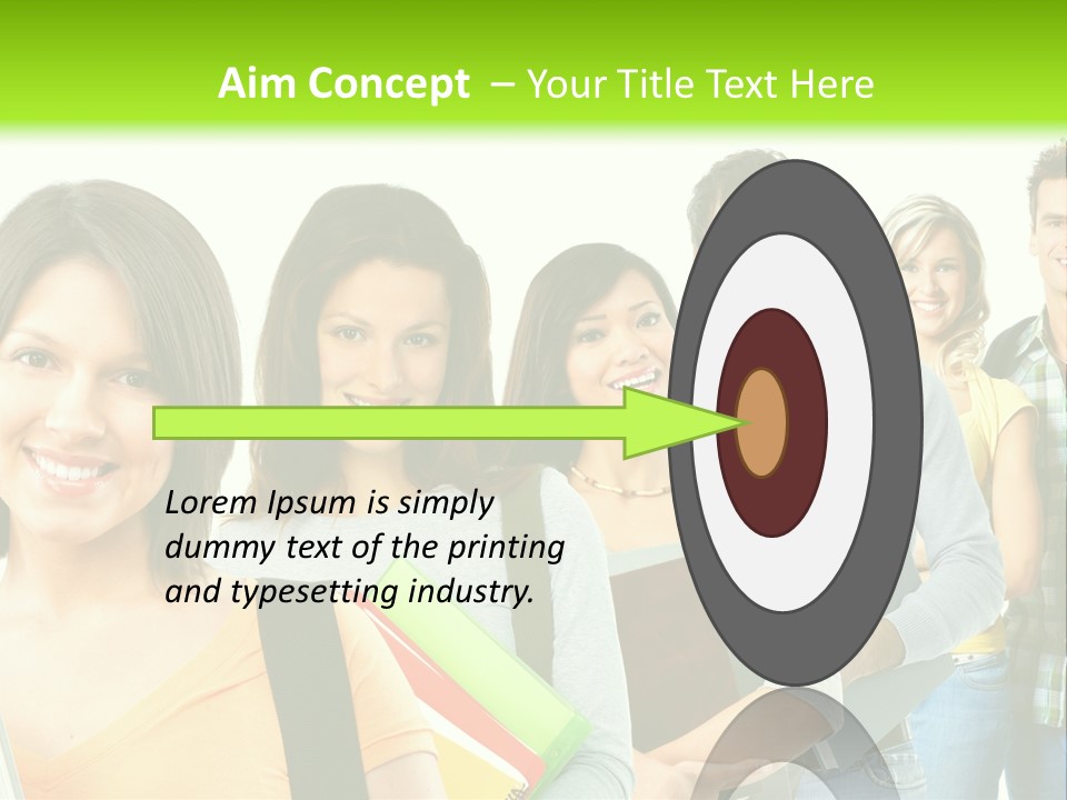 Student Group Portrait PowerPoint Template