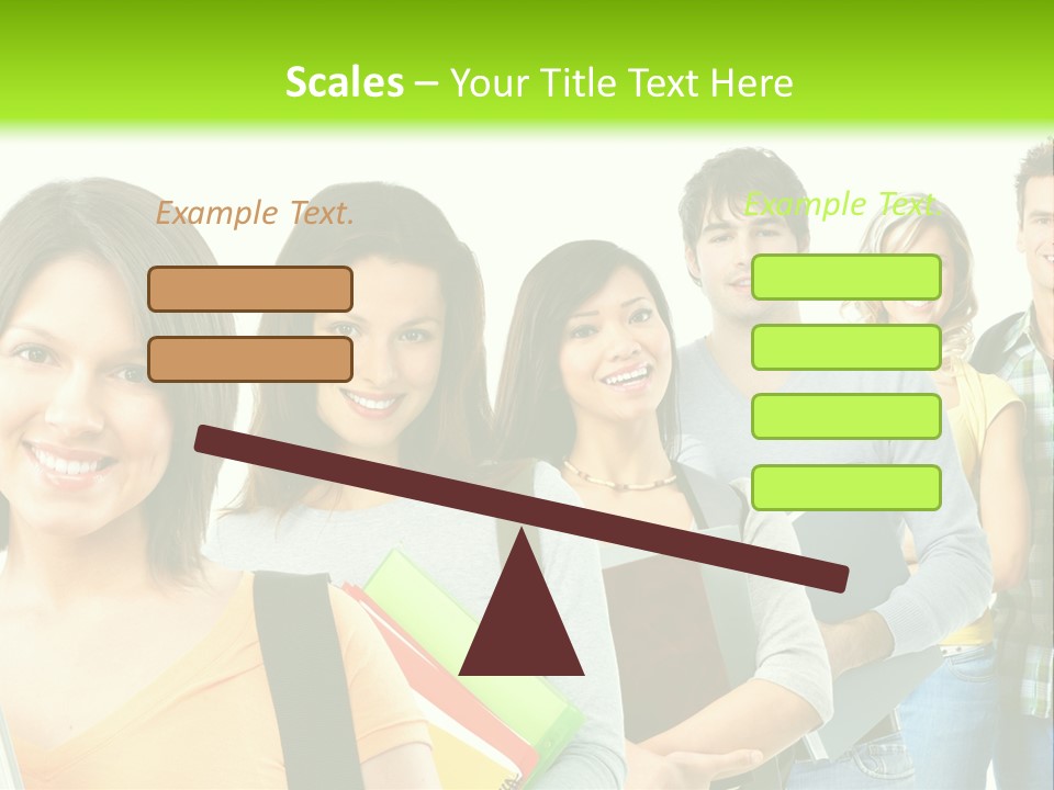 Student Group Portrait PowerPoint Template