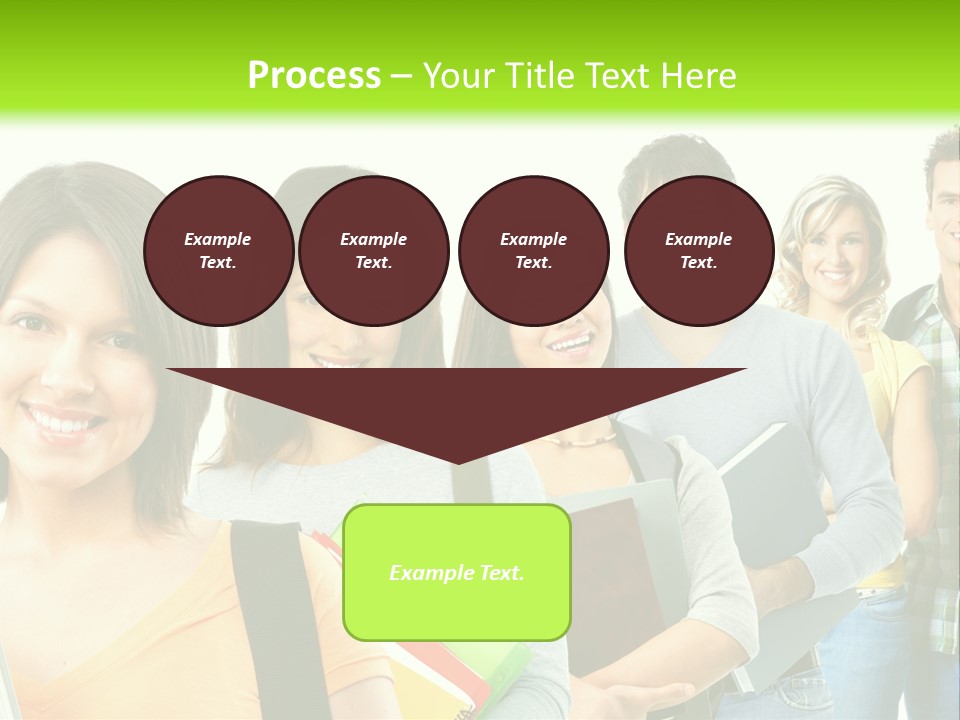 Student Group Portrait PowerPoint Template