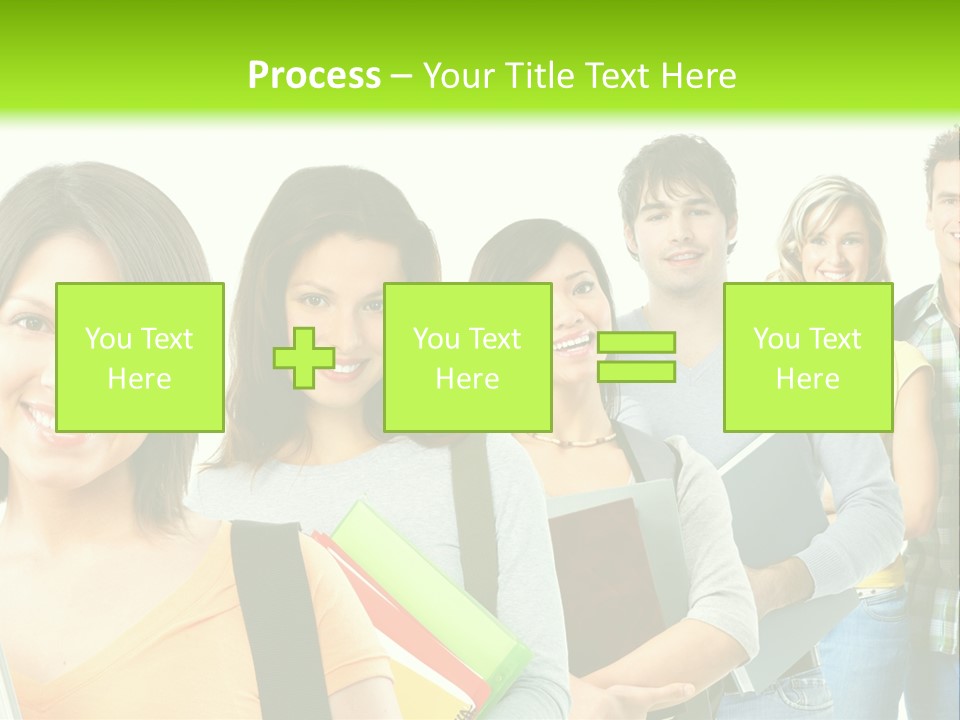 Student Group Portrait PowerPoint Template