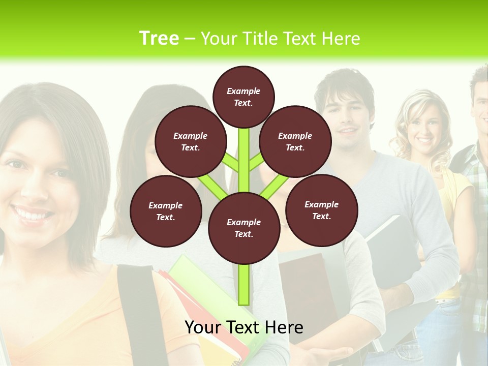 Student Group Portrait PowerPoint Template