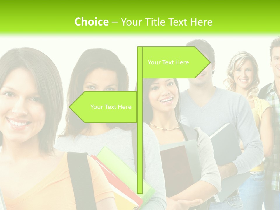 Student Group Portrait PowerPoint Template