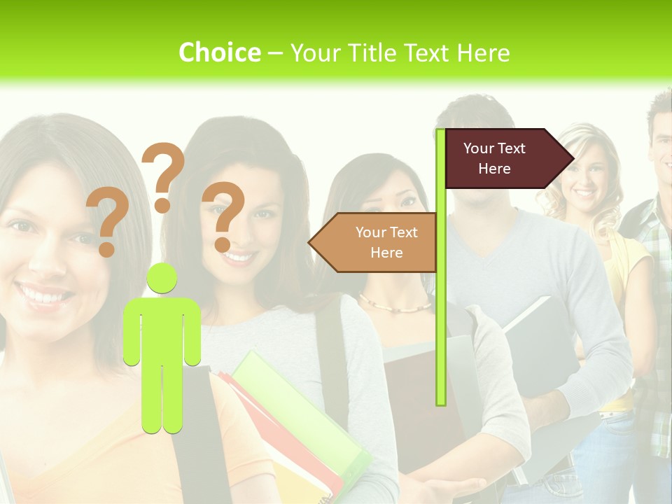 Student Group Portrait PowerPoint Template