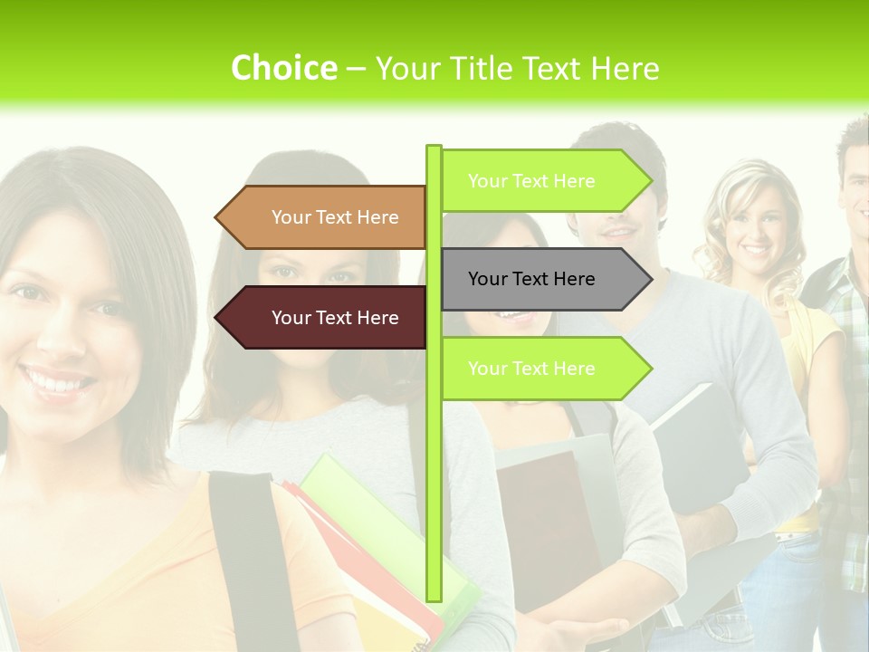 Student Group Portrait PowerPoint Template