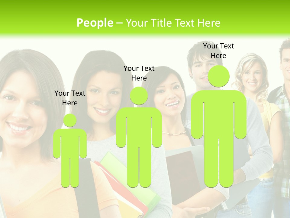 Student Group Portrait PowerPoint Template