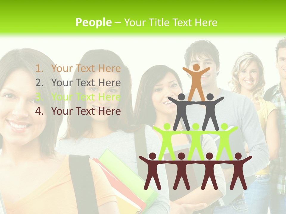 Student Group Portrait PowerPoint Template