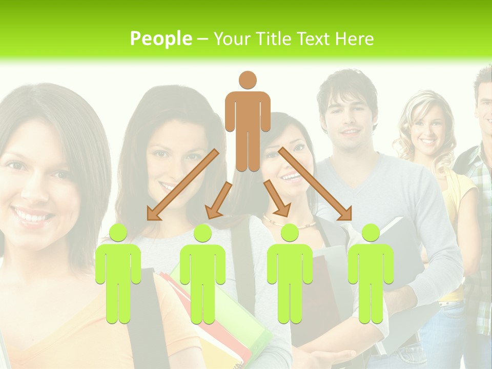 Student Group Portrait PowerPoint Template