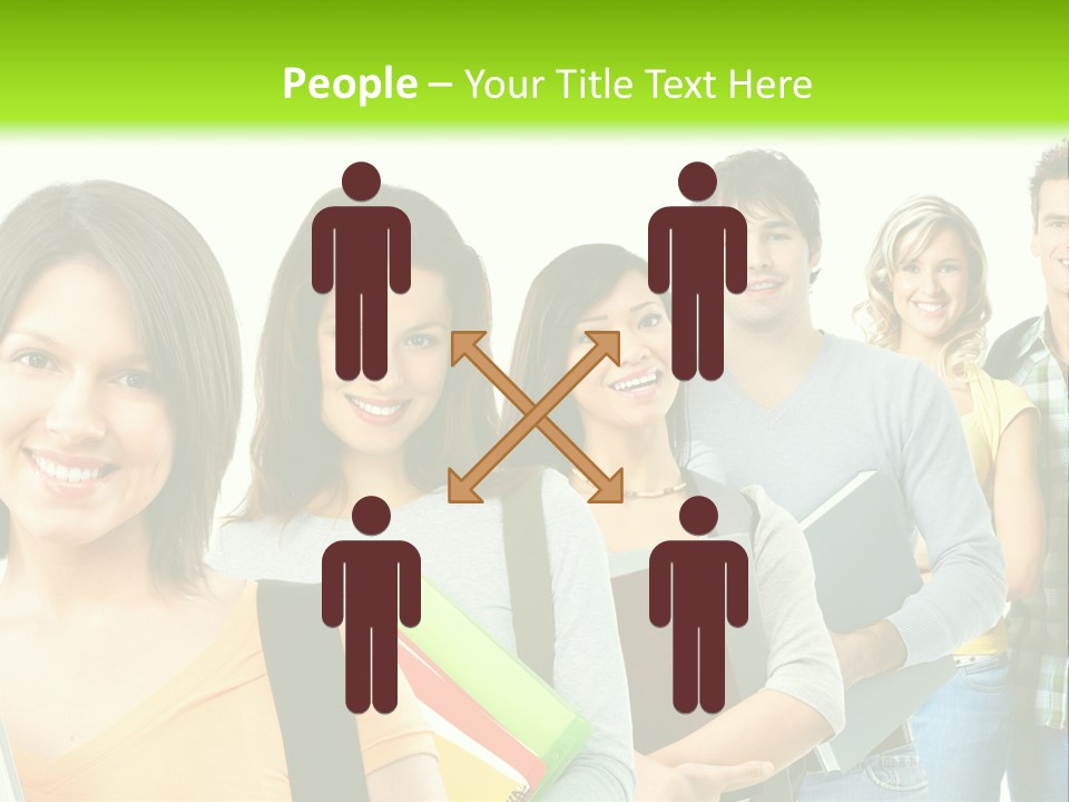 Student Group Portrait PowerPoint Template