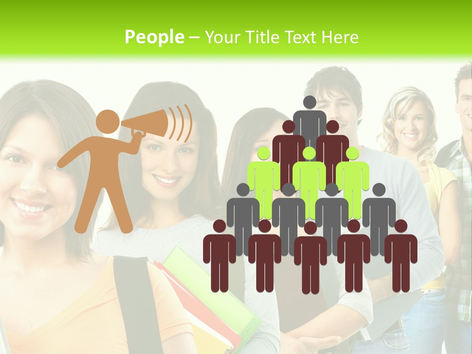 Student Group Portrait PowerPoint Template