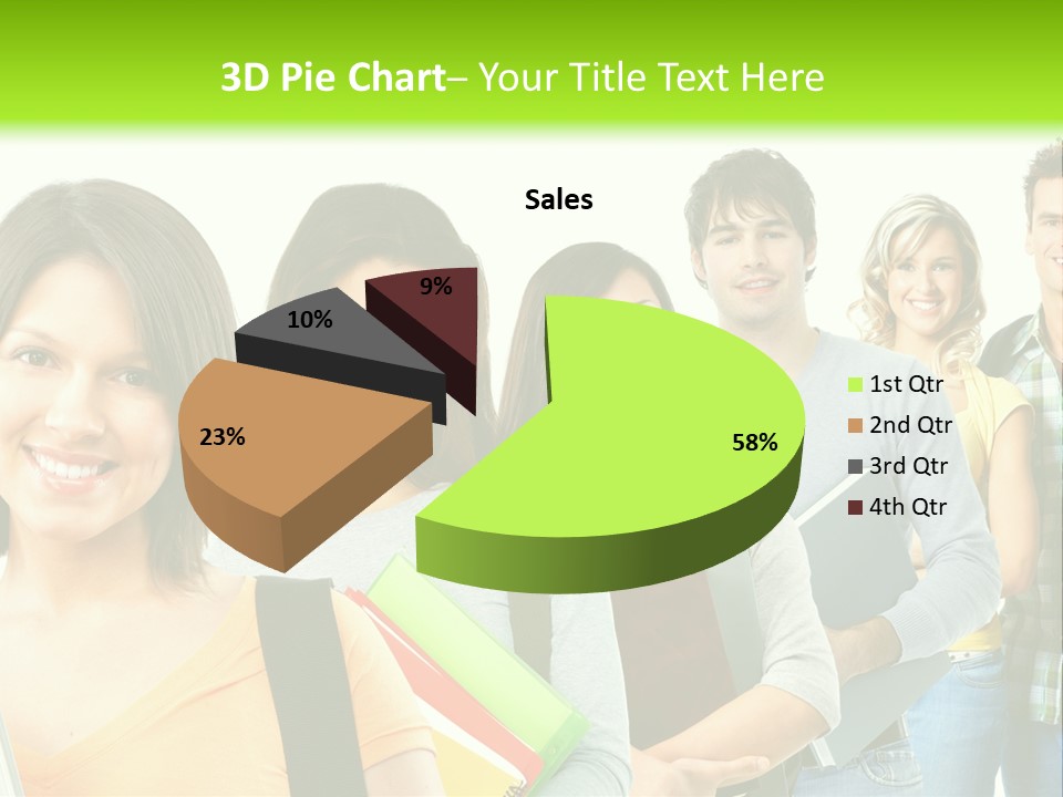 Student Group Portrait PowerPoint Template