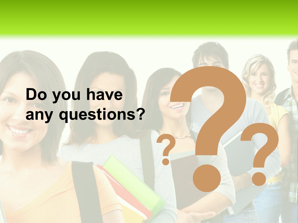 Student Group Portrait PowerPoint Template