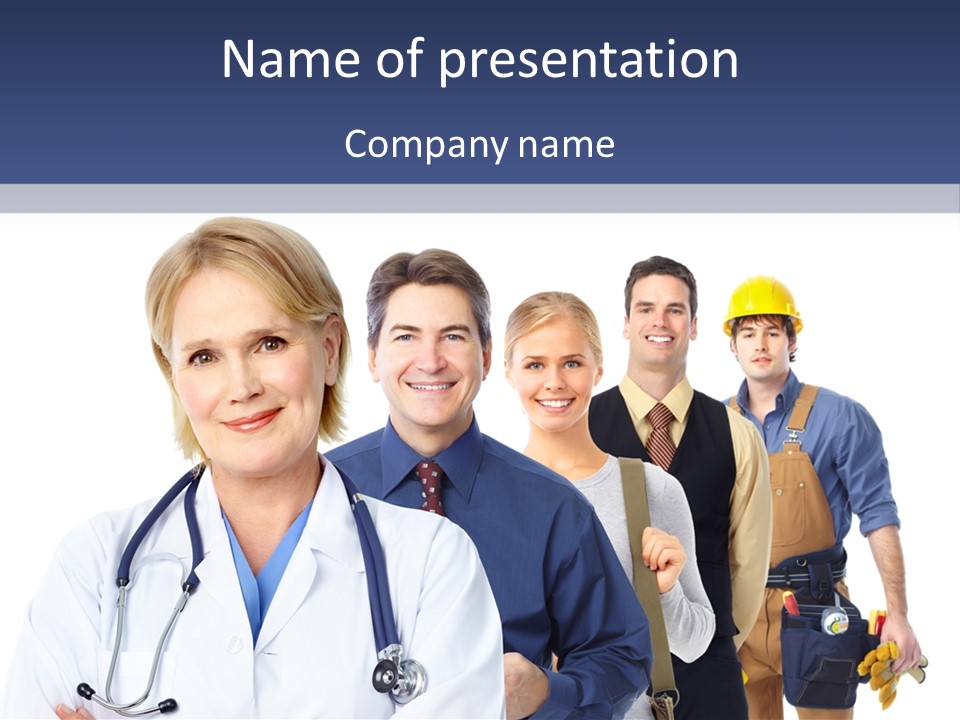 Isolate Medicine Smile PowerPoint Template