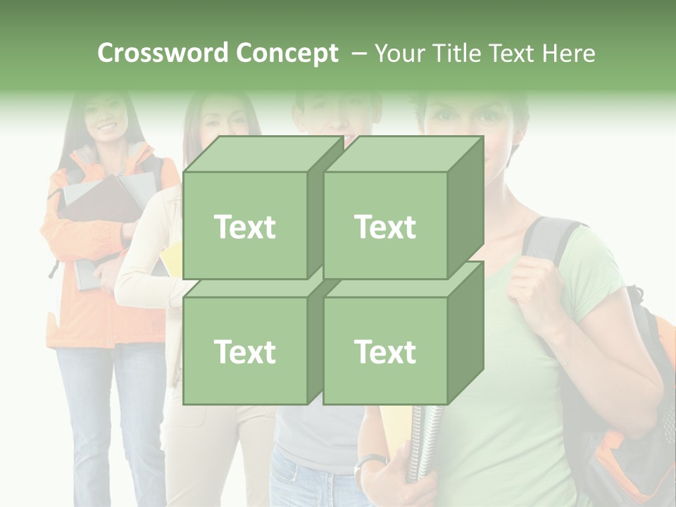 University School Man PowerPoint Template