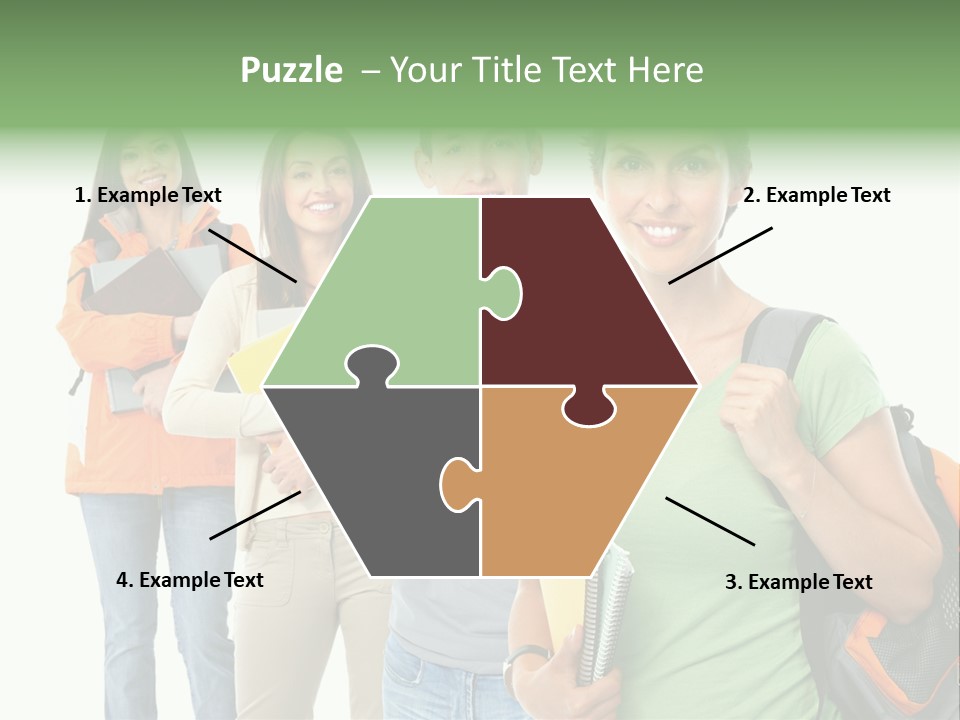 University School Man PowerPoint Template