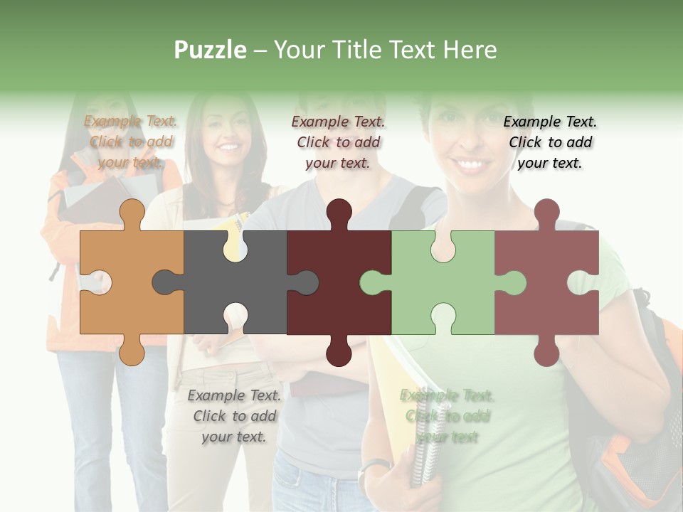 University School Man PowerPoint Template