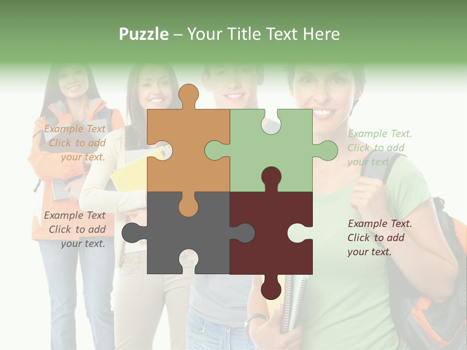 University School Man PowerPoint Template