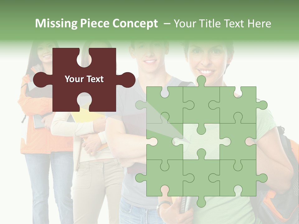 University School Man PowerPoint Template