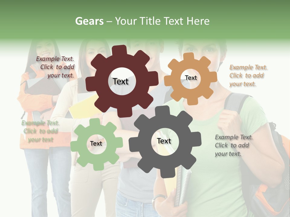 University School Man PowerPoint Template