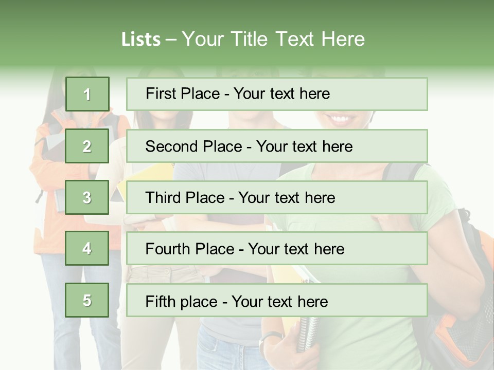 University School Man PowerPoint Template