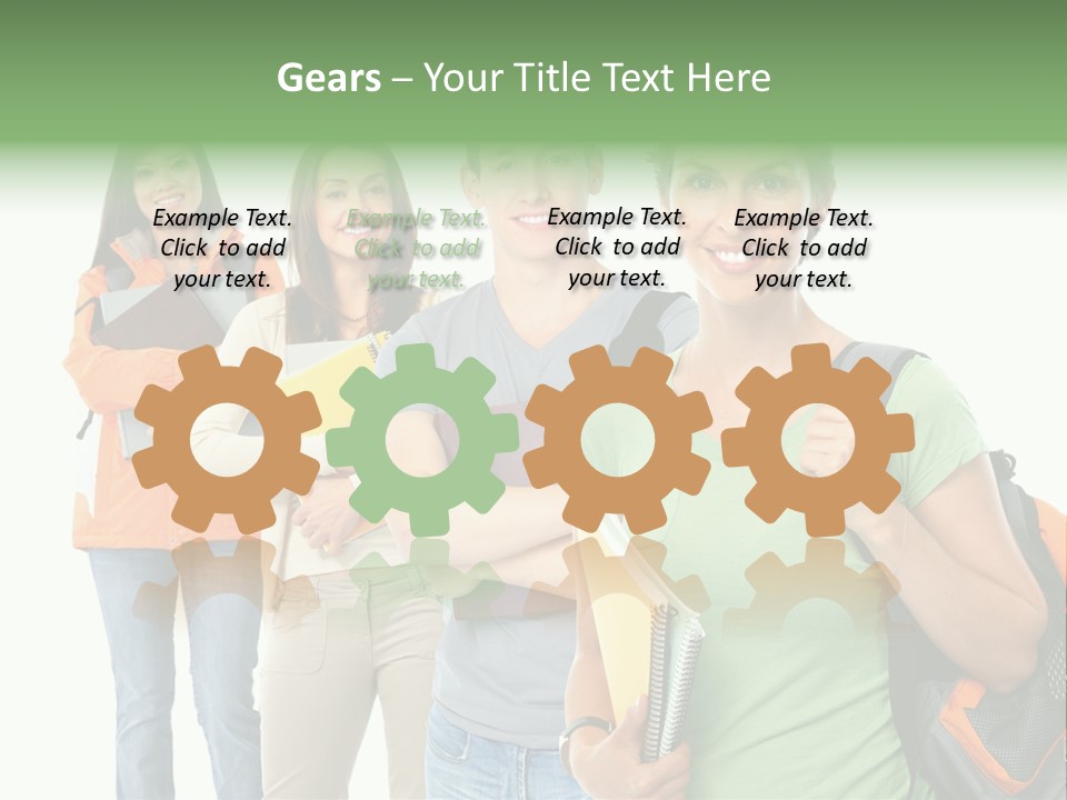 University School Man PowerPoint Template