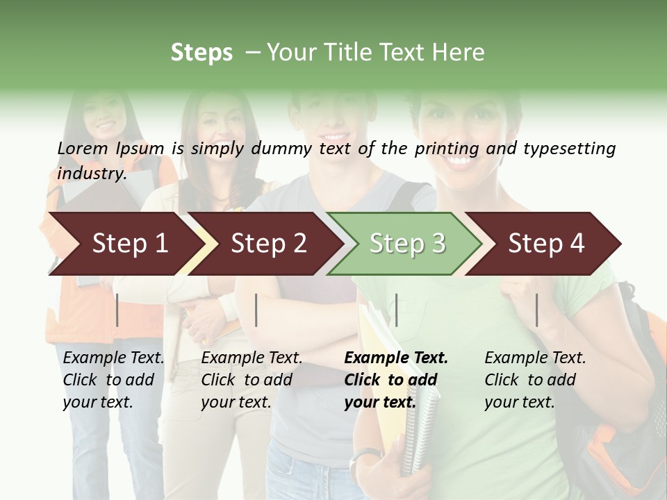 University School Man PowerPoint Template