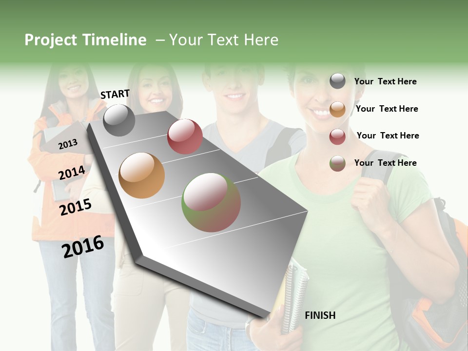 University School Man PowerPoint Template