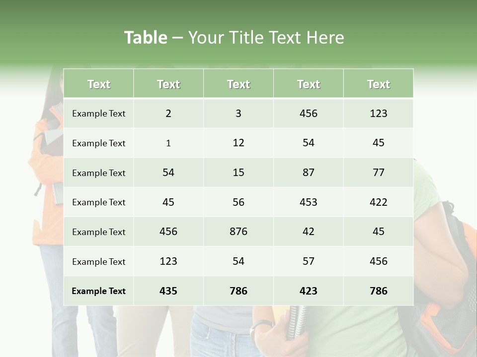 University School Man PowerPoint Template