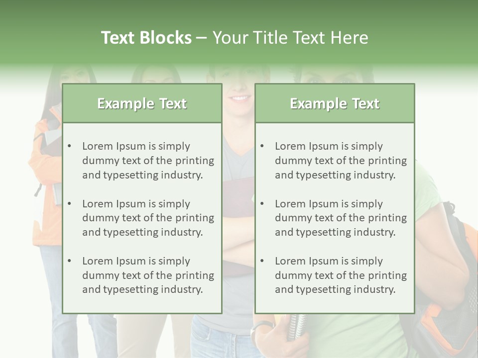 University School Man PowerPoint Template