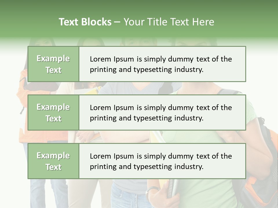 University School Man PowerPoint Template