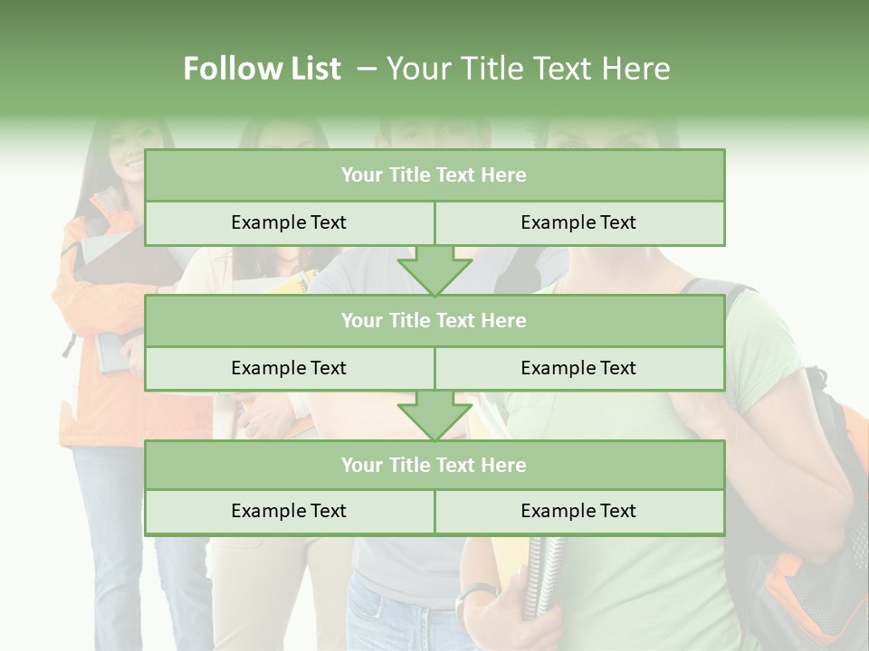 University School Man PowerPoint Template