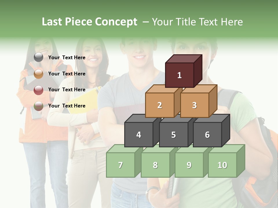 University School Man PowerPoint Template