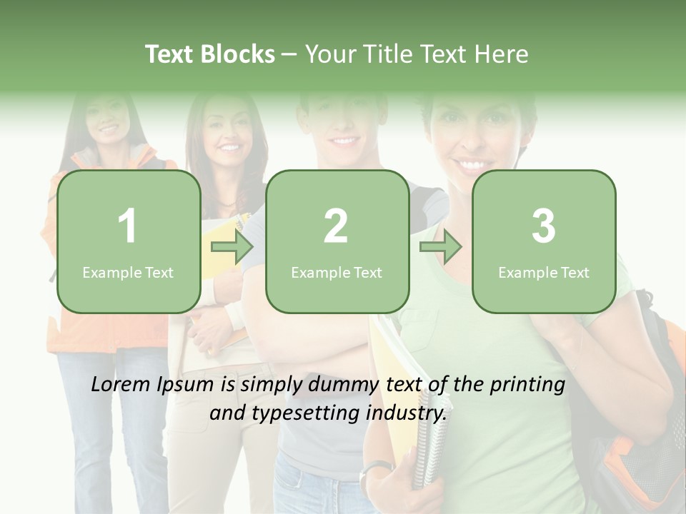 University School Man PowerPoint Template