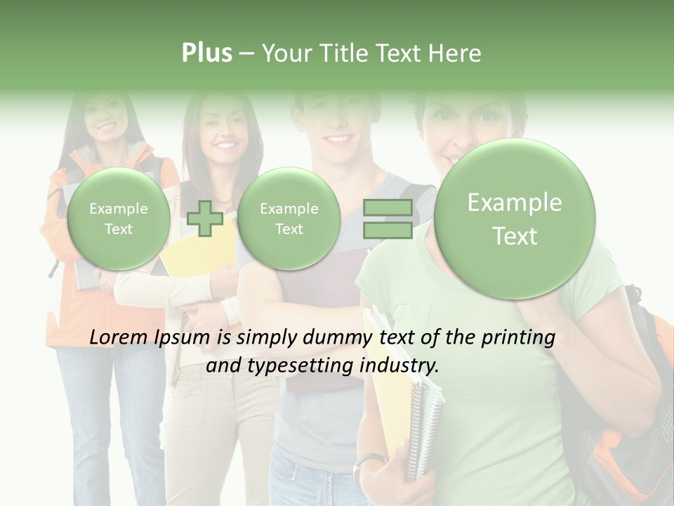 University School Man PowerPoint Template