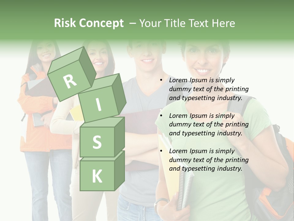 University School Man PowerPoint Template