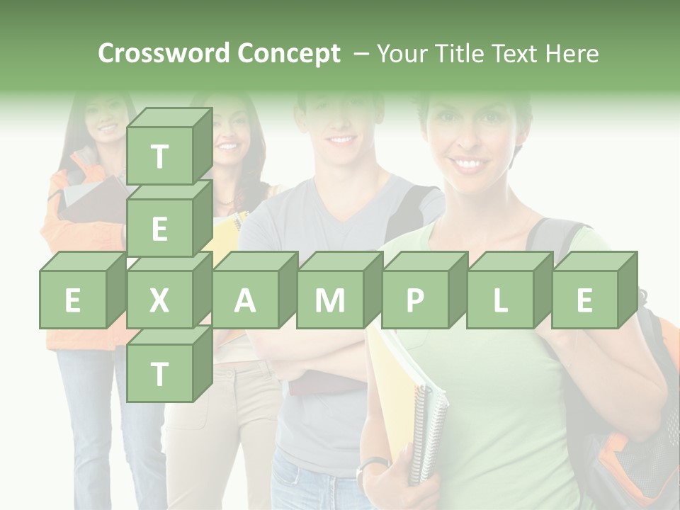 University School Man PowerPoint Template