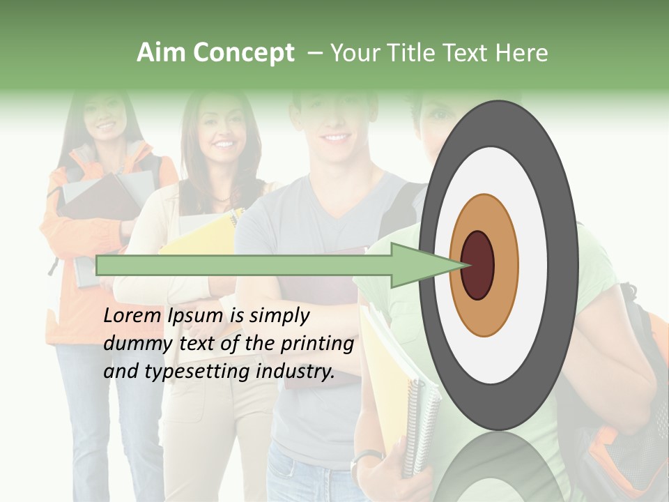 University School Man PowerPoint Template