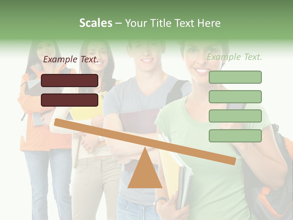 University School Man PowerPoint Template