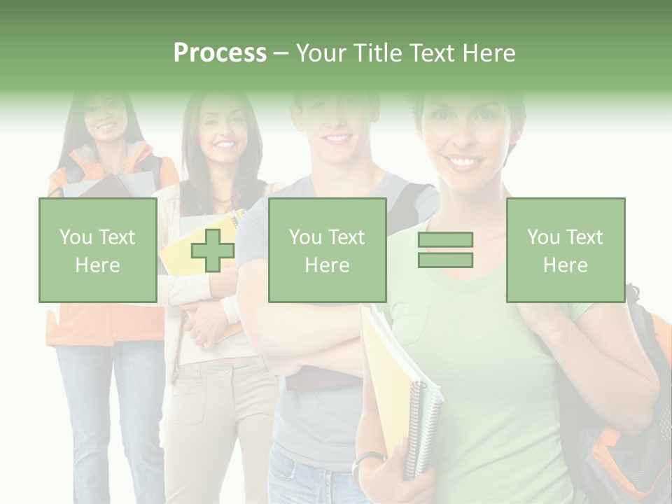 University School Man PowerPoint Template