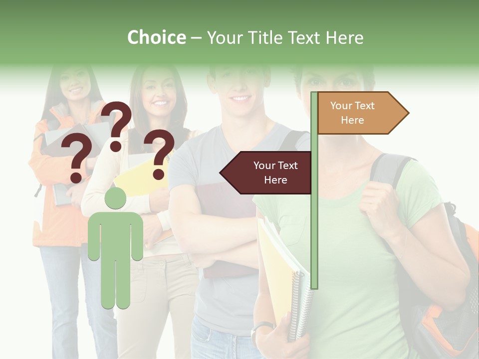 University School Man PowerPoint Template