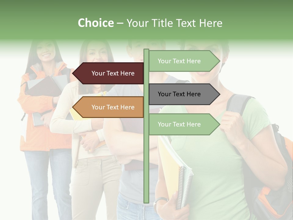 University School Man PowerPoint Template