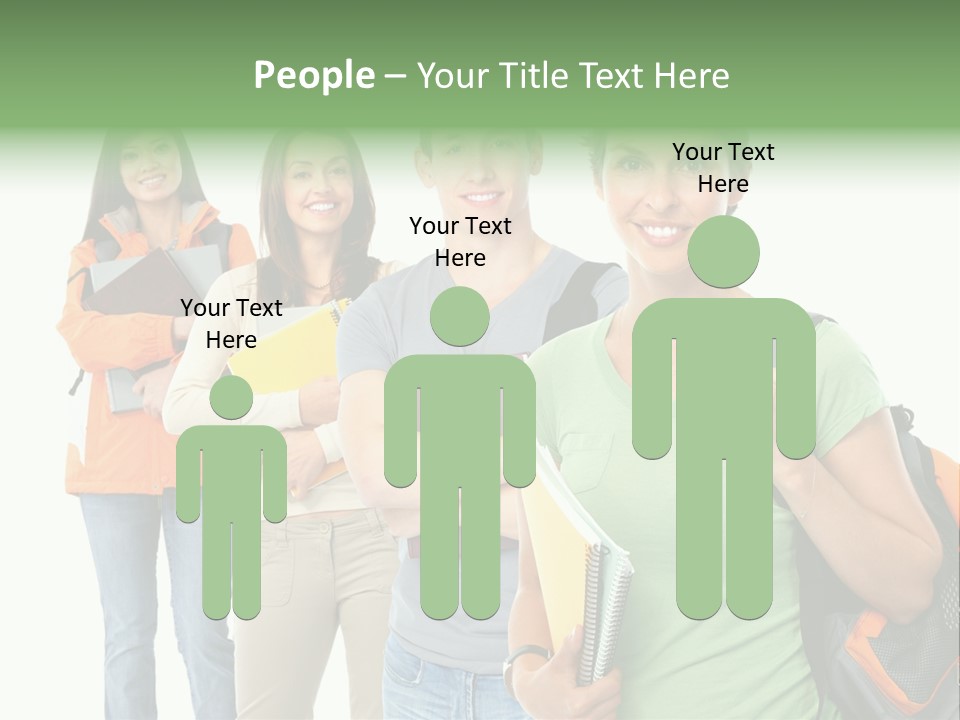 University School Man PowerPoint Template