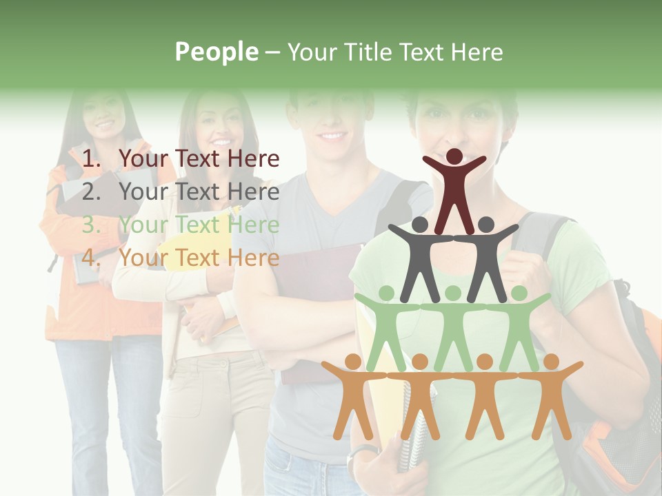 University School Man PowerPoint Template